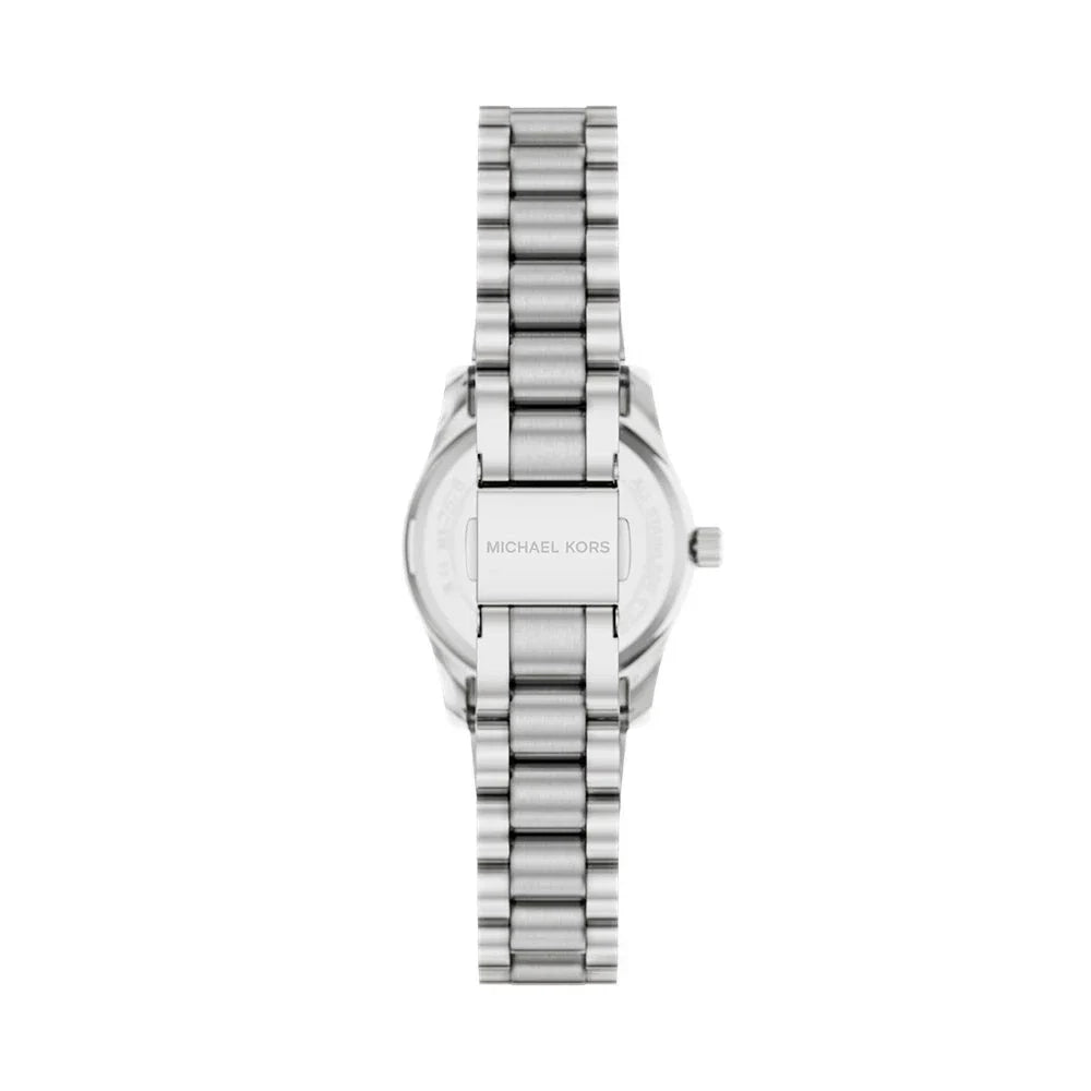 Michael Kors Petite Lexington MK7580 Silver Tone Brushed Green Dial Watch