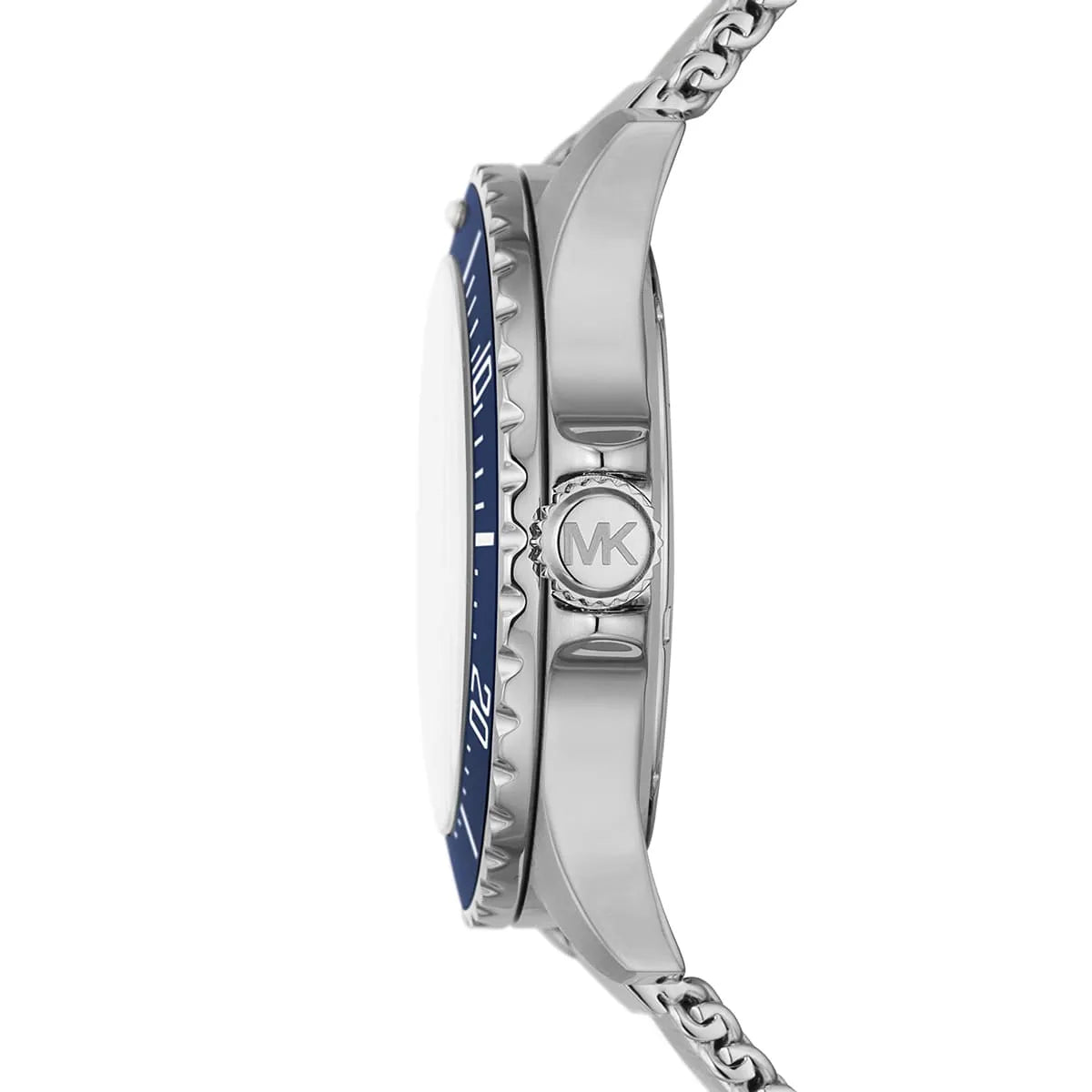 Michael Kors Everest MK9082 Silver Mesh Blue Dial Watch