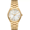 Michael Kors MK7391 Women’s White Dial Gold Stainless Steel Lennox Watch