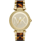 Michael Kors Parker MK6109 Gold & Tortoise Logo Watch