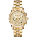 Michael Kors Ritz MK6937 Gold Pavé Chronograph Watch