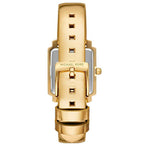 Michael Kors Emery MK1218 Square Gold-Tone Metallic Leather Watch