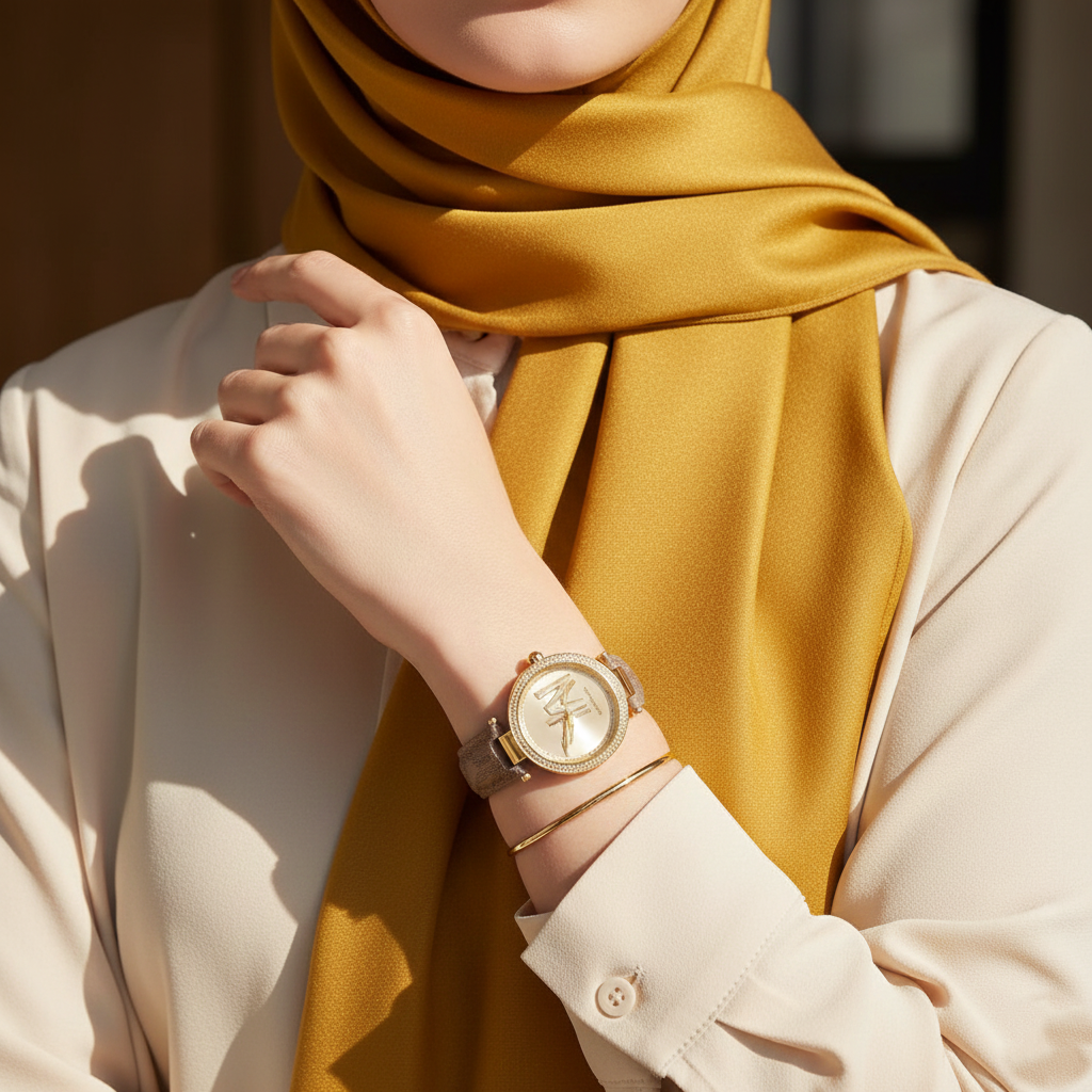Michael Kors Liliane MK2973 Gold Watch with Yellow MK Logo Strap