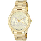 Michael Kors MK3590 Runway Slim Women’s Gold Crystal Dial Stainless Steel Watch