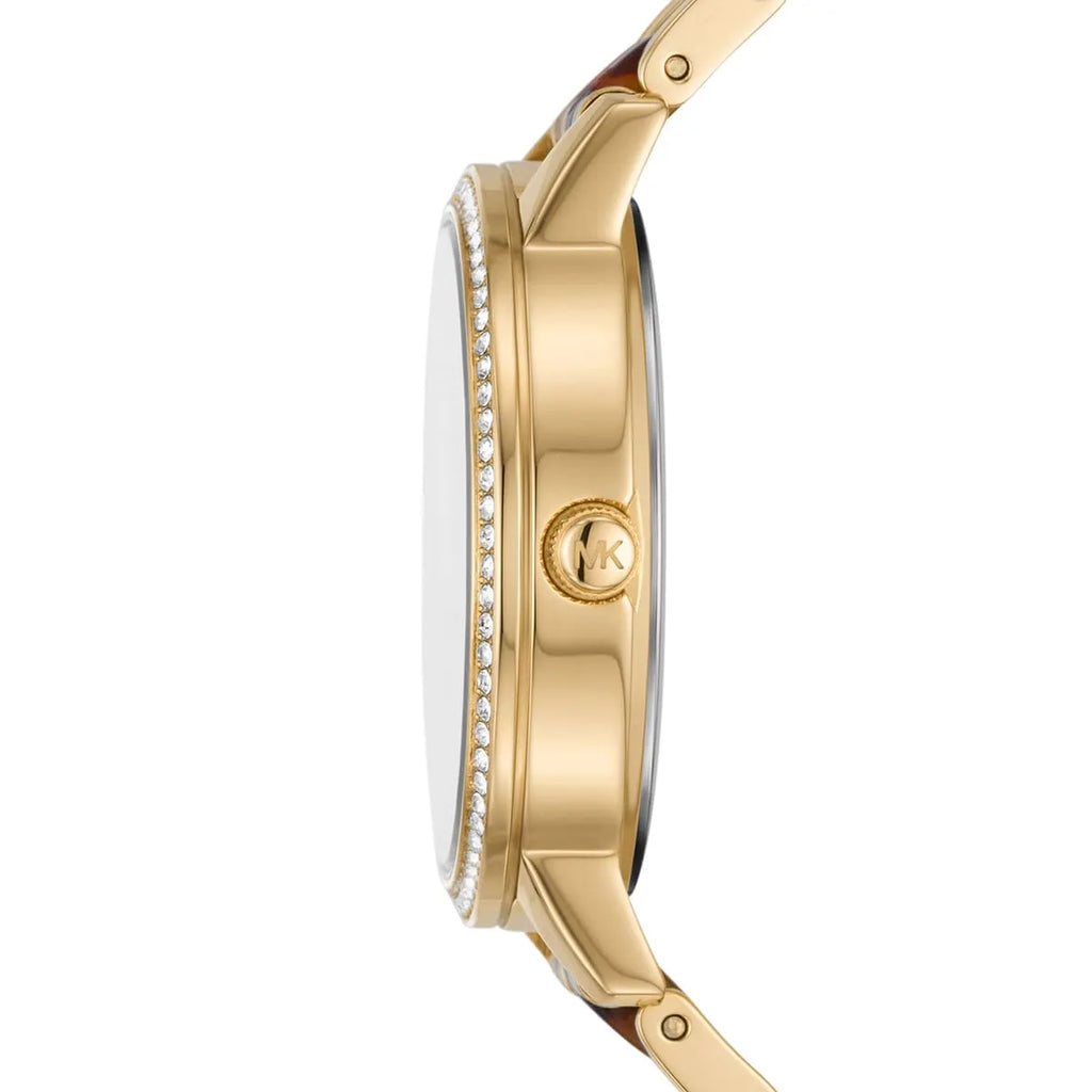 Michael Kors Melissa MK4395 Gold-Tone Tortoise Acetate Women's Watch
