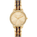 Michael Kors Melissa MK4395 Gold-Tone Tortoise Acetate Women's Watch