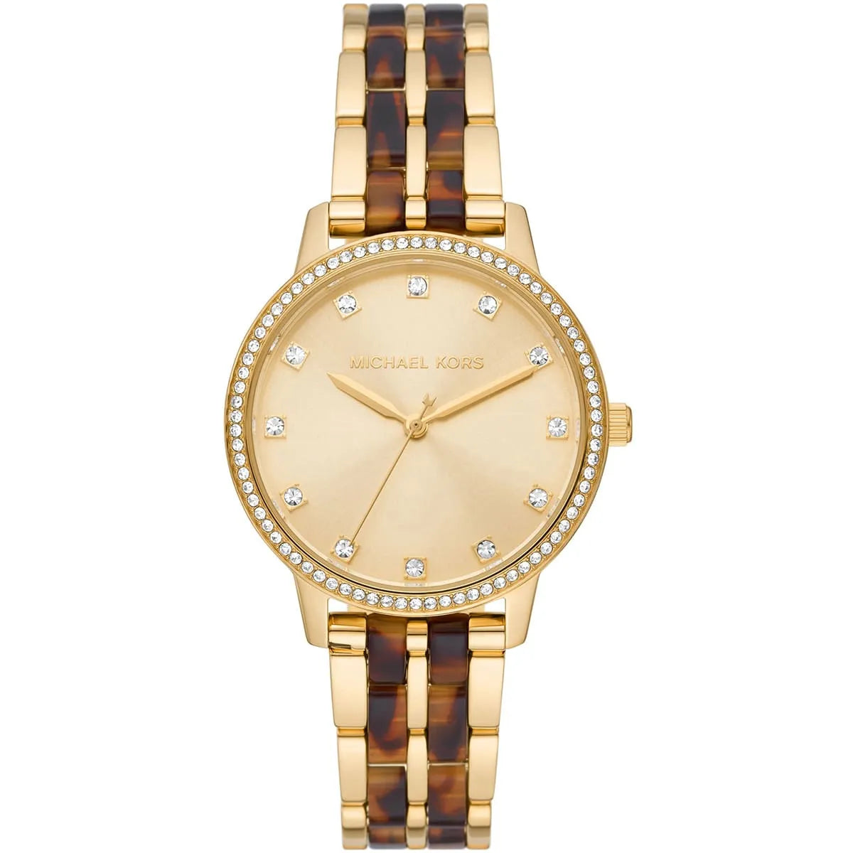 Michael Kors Melissa MK4395 Gold-Tone Tortoise Acetate Women's Watch