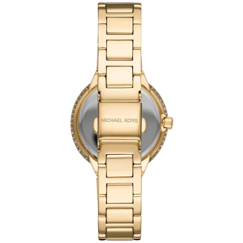 Michael Kors Macie mk4459Crystal Bezel Gold Dial Gold-Tone Stainless Steel Women's Watch