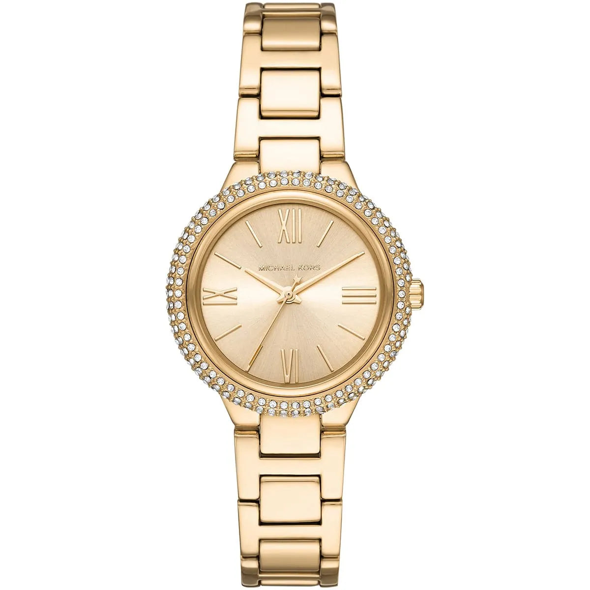 Michael Kors Macie mk4459Crystal Bezel Gold Dial Gold-Tone Stainless Steel Women's Watch