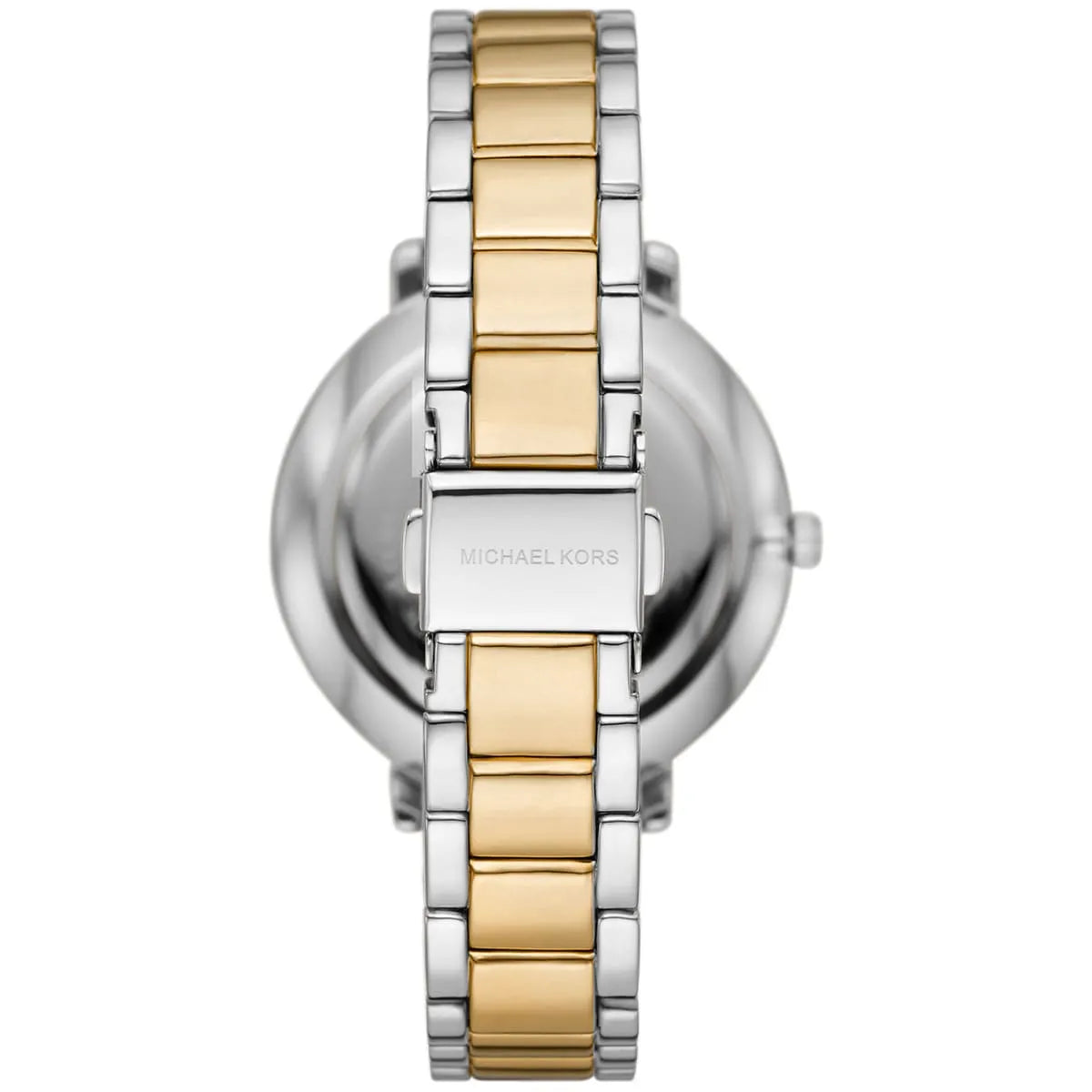 Michael Kors Pyper MK4595 Two-Tone Silver & Gold MK Logo White Dial Women's Watch