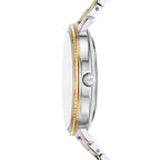 Michael Kors Pyper MK4595 Two-Tone Silver & Gold MK Logo White Dial Women's Watch