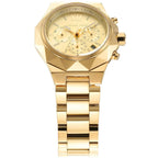 Michael Kors Raquel MK4690 Gold-Tone Chronograph Geometric Case Women's Watch