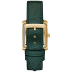 Michael Kors Emery MK4697 Rectangular Rose Gold Tone Green Leather Women Watch