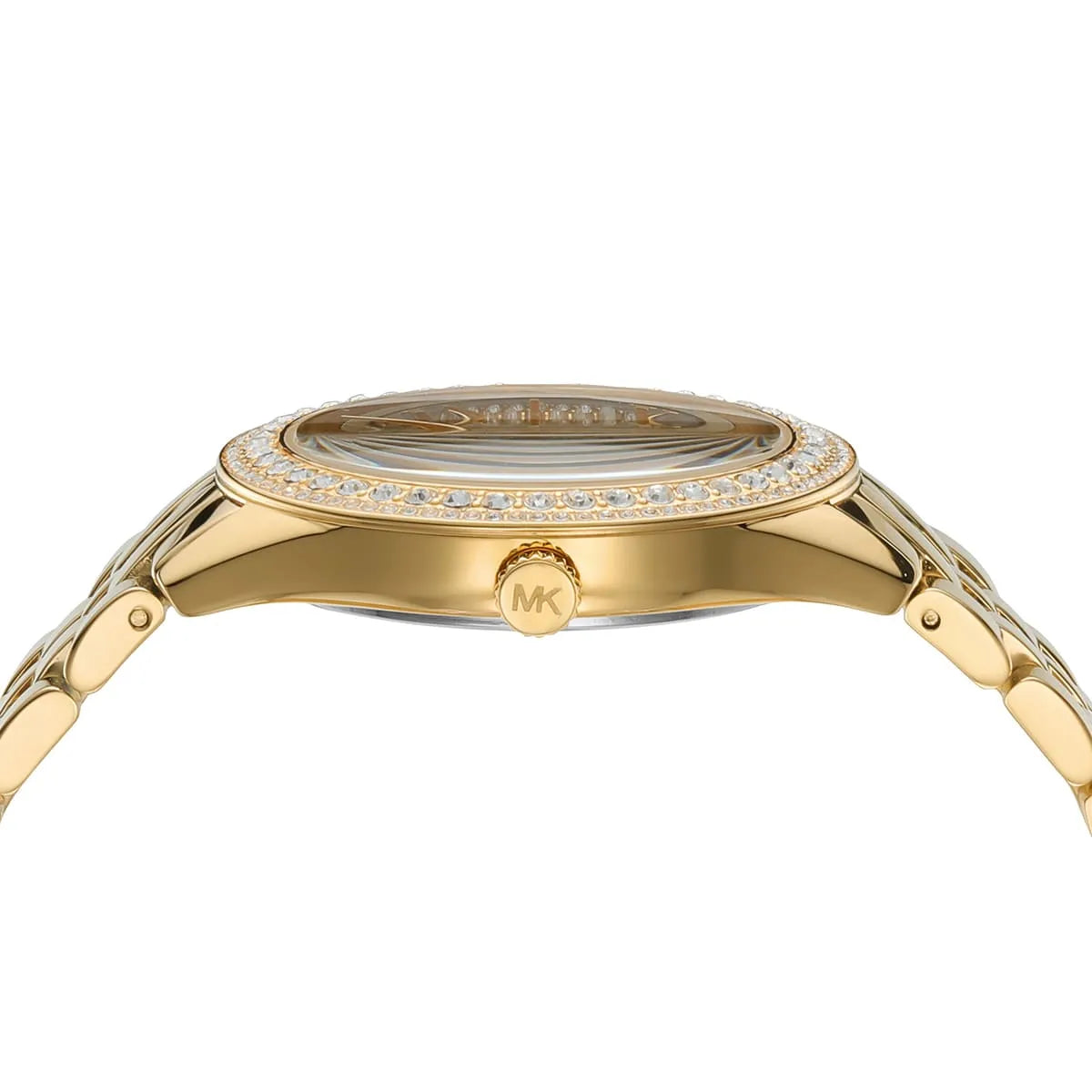 Michael Kors Harlowe MK4709 Gold-Tone Crystal Pave Women's Watch