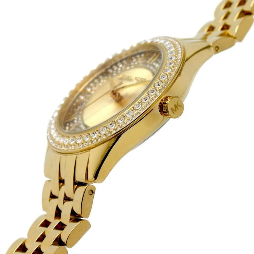 Michael Kors Harlowe MK4709 Gold-Tone Crystal Pave Women's Watch