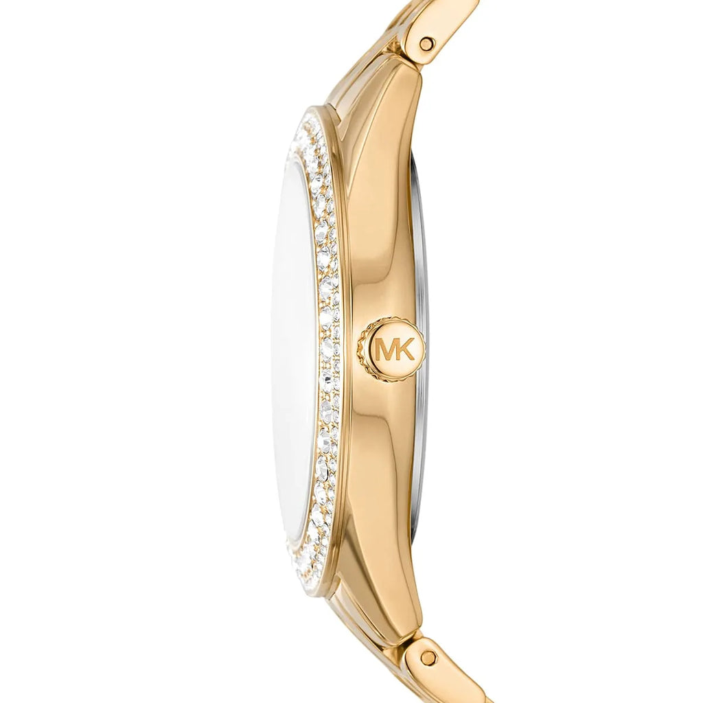 Michael Kors Harlowe MK4709 Gold-Tone Crystal Pave Women's Watch
