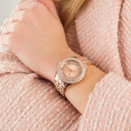 Michael Kors MK4710 Harlowe Women’s Rose Gold Crystal Dial Watch