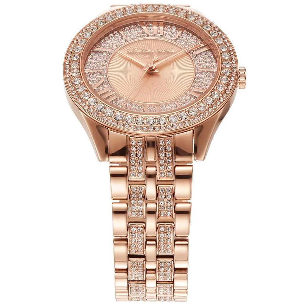 Michael Kors MK4710 Harlowe Women’s Rose Gold Crystal Dial Watch