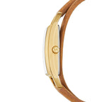 Michael Kors Emery MK4721 Gold Dial Brown Double Wrap Leather Strap Women's Watch