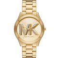 Michael Kors MK4732 Women’s Gold Dial Gold Stainless Steel Crystal Logo Watch