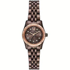 Michael Kors Lexington Mini MK4844 Chocolate Brown & Rose Gold Watch