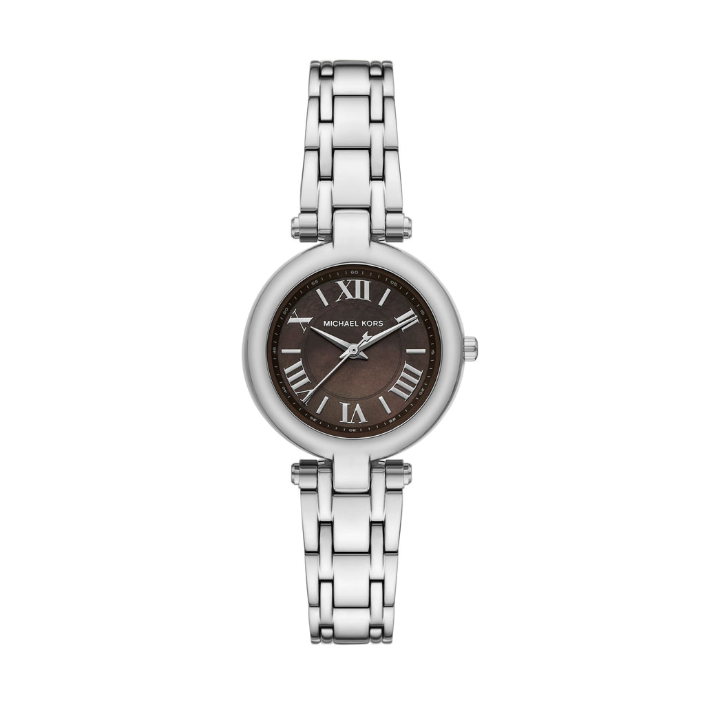Michael Kors Lennox MK4894 Silver-Tone Grey Mother of Pearl Women's Watch