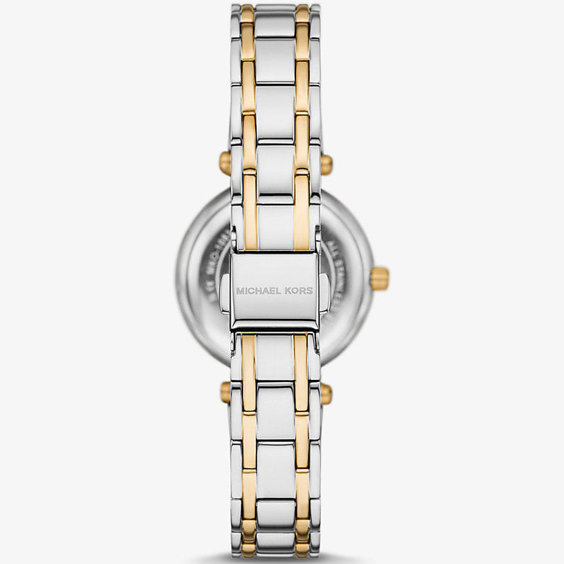 Michael Kors Lennox MK4895 Two-Tone Silver & Gold White Mother of Pearl Women's Watch