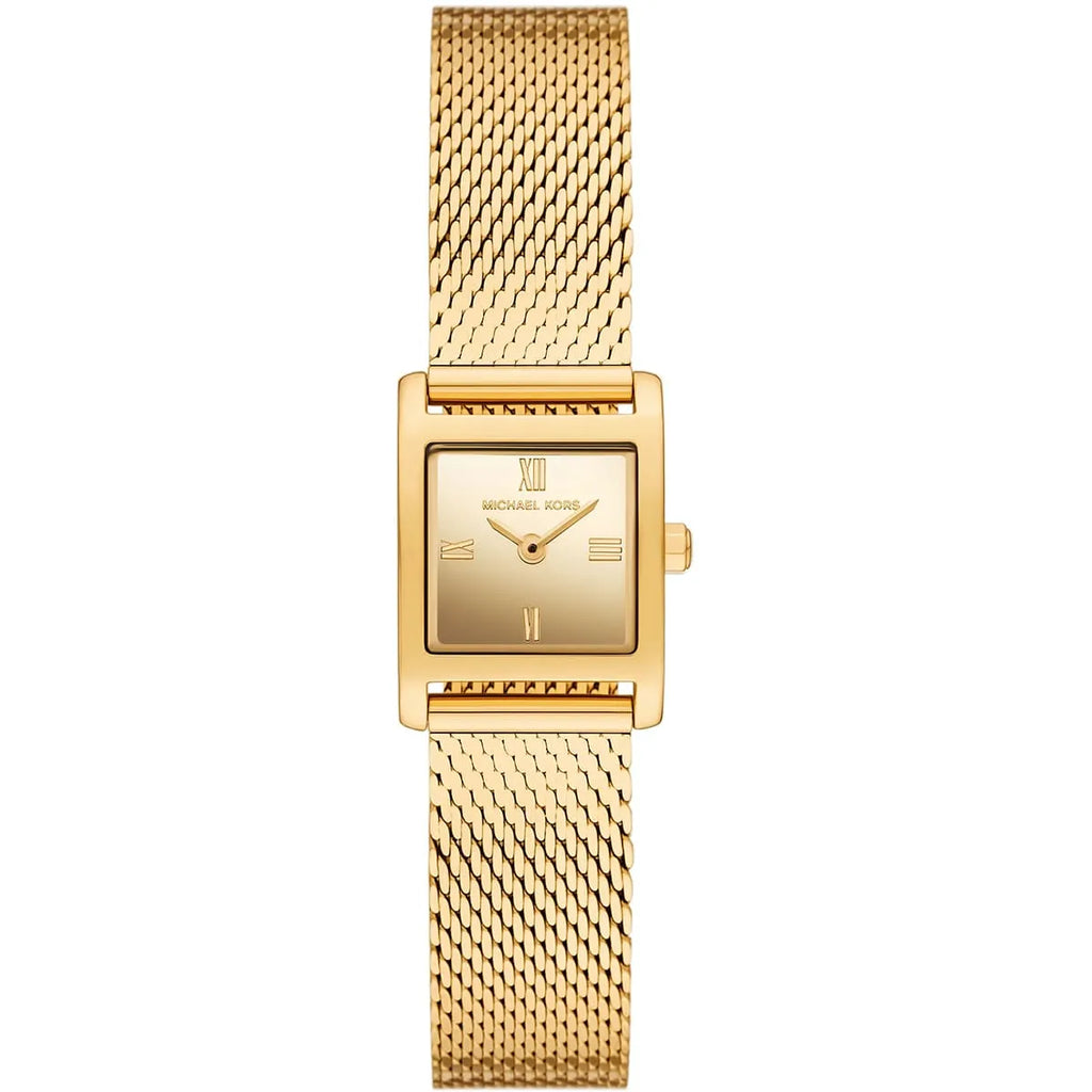 Michael Kors Emery MK4959 Gold Dial Gold-Tone Stainless Steel Mesh Strap Women's Watch