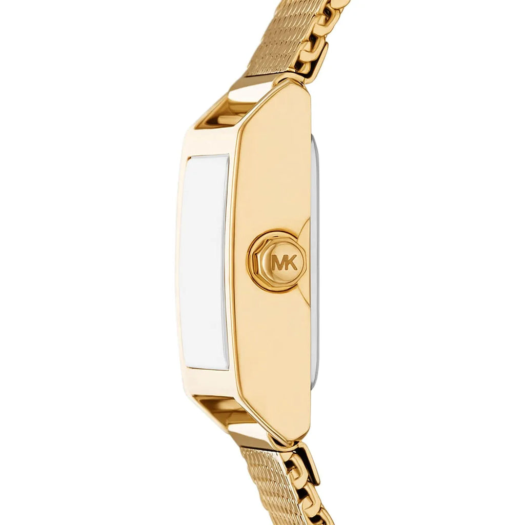 Michael Kors Emery MK4959 Gold Dial Gold-Tone Stainless Steel Mesh Strap Women's Watch