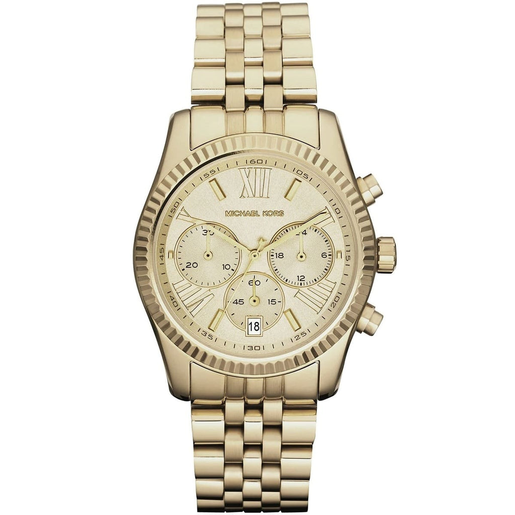 Michael Kors Lexington MK5556 Gold-Tone Chronograph Stainless Steel Women's Watch