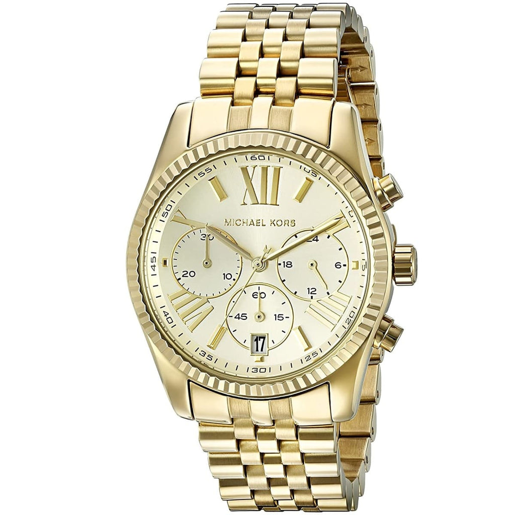 Michael Kors Lexington MK5556 Gold-Tone Chronograph Stainless Steel Women's Watch