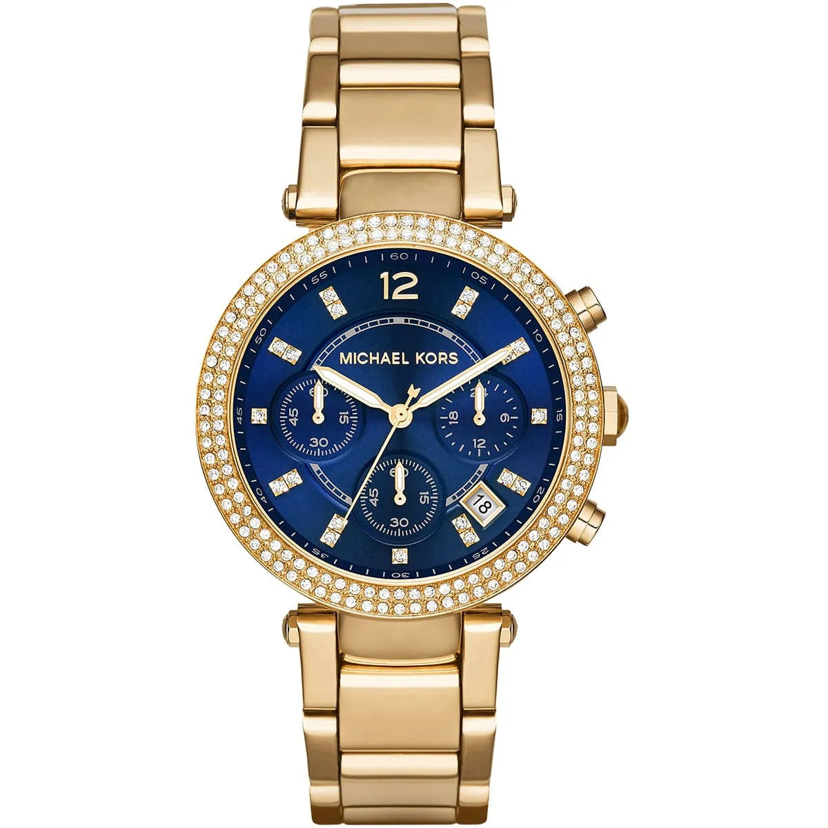 Michael Kors Parker MK6262 Gold-Tone Navy Blue Dial Women's Watch