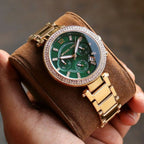 Michael Kors MK6263 Parker Women’s Green Dial Gold Chronograph Watch