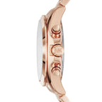 Michael Kors Bradshaw MK6321 Rose Gold-Tone Pavé Dial Blue Numerals Women's Watch