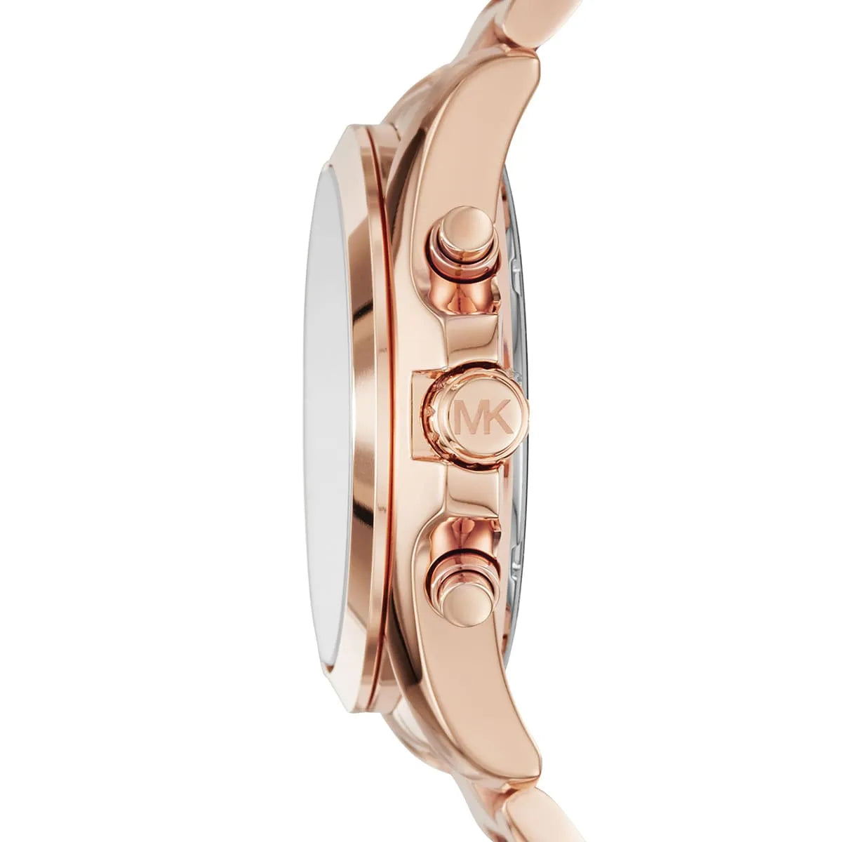 Michael Kors Bradshaw MK6321 Rose Gold-Tone Pavé Dial Blue Numerals Women's Watch