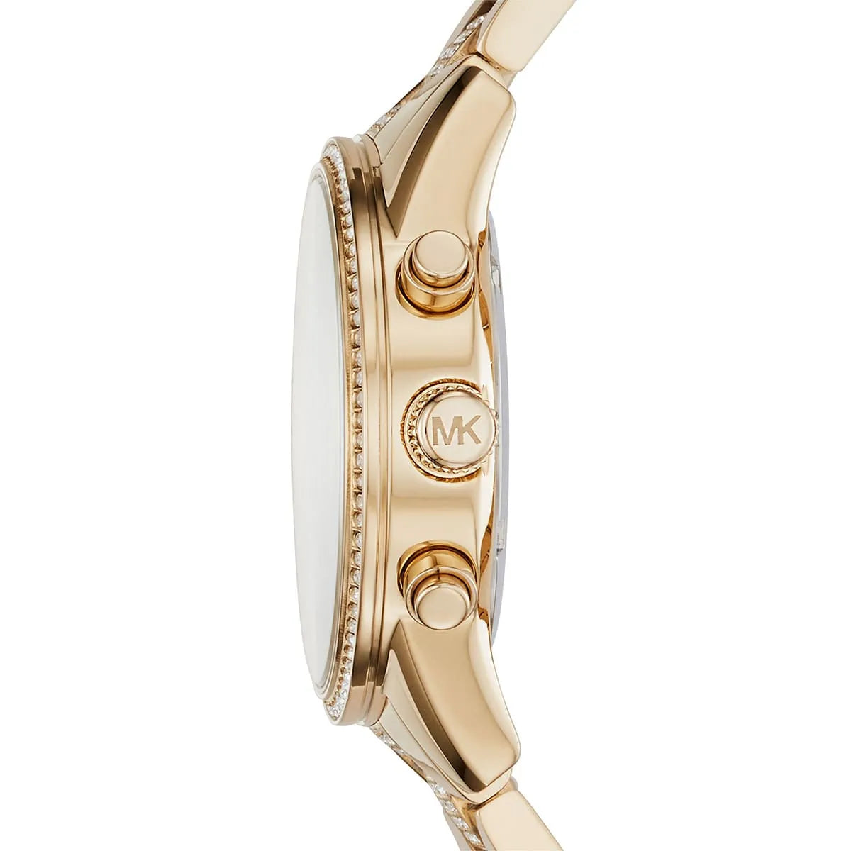 Michael Kors Ritz MK6484 Chronograph Gold-Tone Crystal Pave Women's Watch