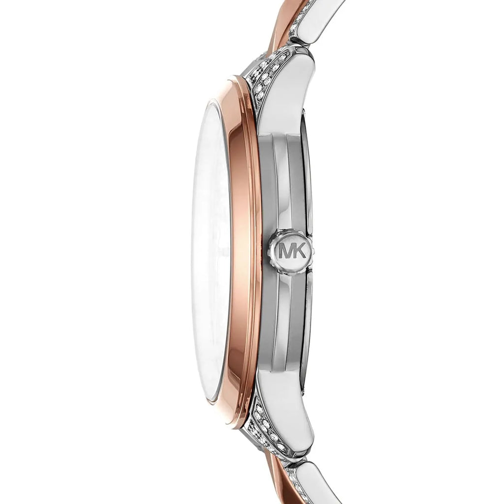 Michael Kors Runway Mercer MK6716 Two-Tone Full Pavé Crystal Women's Watch