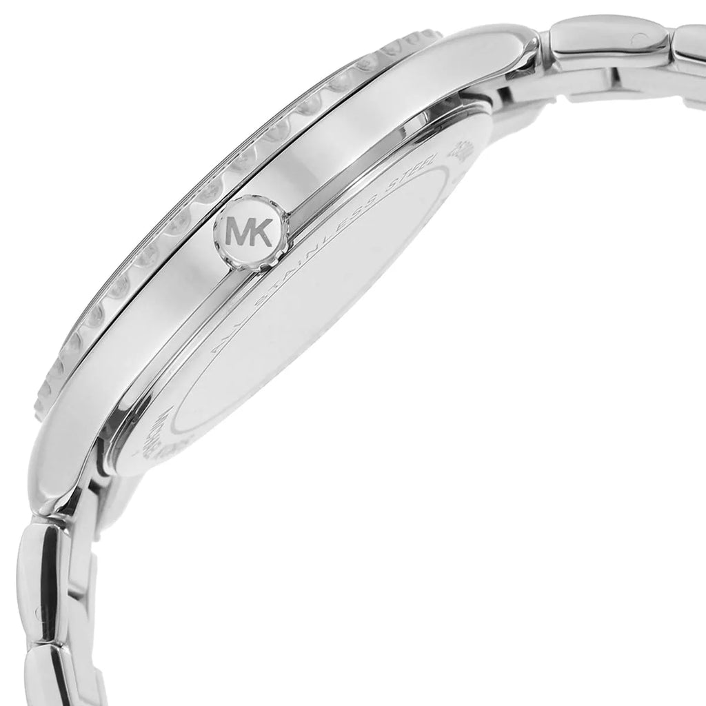 Michael Kors Layton MK6847 Light Blue Mother of Pearl Dial Silver Stainless Steel Women's Watch