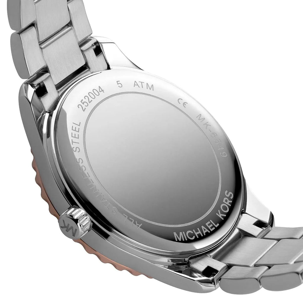 Michael Kors Layton MK6849 Two-Tone MOP Crystal Watch