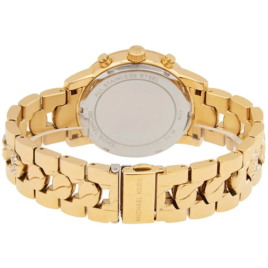 Michael Kors Ritz MK6937 Gold Pavé Chronograph Watch