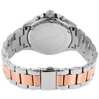 Michael Kors Everest MK7214 Two-Tone Silver & Rose Gold Baguette Crystal Women's Watch