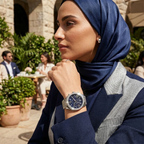 Michael Kors Lexington MK7277 Silver-Tone Blue Glitter Dial Women's Watch