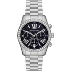 Michael Kors Lexington MK7277 Silver-Tone Blue Glitter Dial Women's Watch
