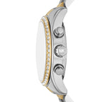 Michael Kors Lexington MK7303 Two-Tone Silver & Gold Green Dial Women's Watch