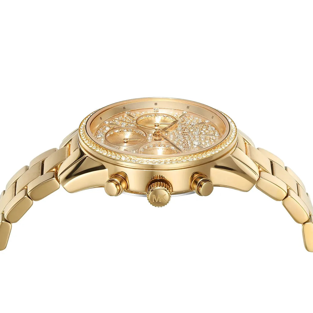 Michael Kors Parker MK7310 Gold-Tone Full Pavé Crystal Women's Watch