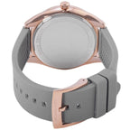 Michael Kors Janelle MK7314 Rose Gold Watch with Grey Silicone Strap