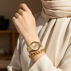 Michael Kors Brynn MK7317 Gold-Tone Watch with Oversized MK Logo Dial