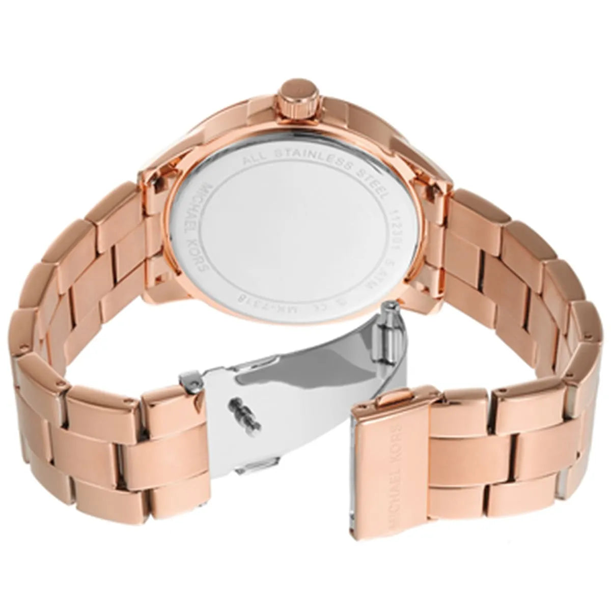 Michael Kors Brynn MK7318 Rose Gold Watch with Oversized MK Logo Dial