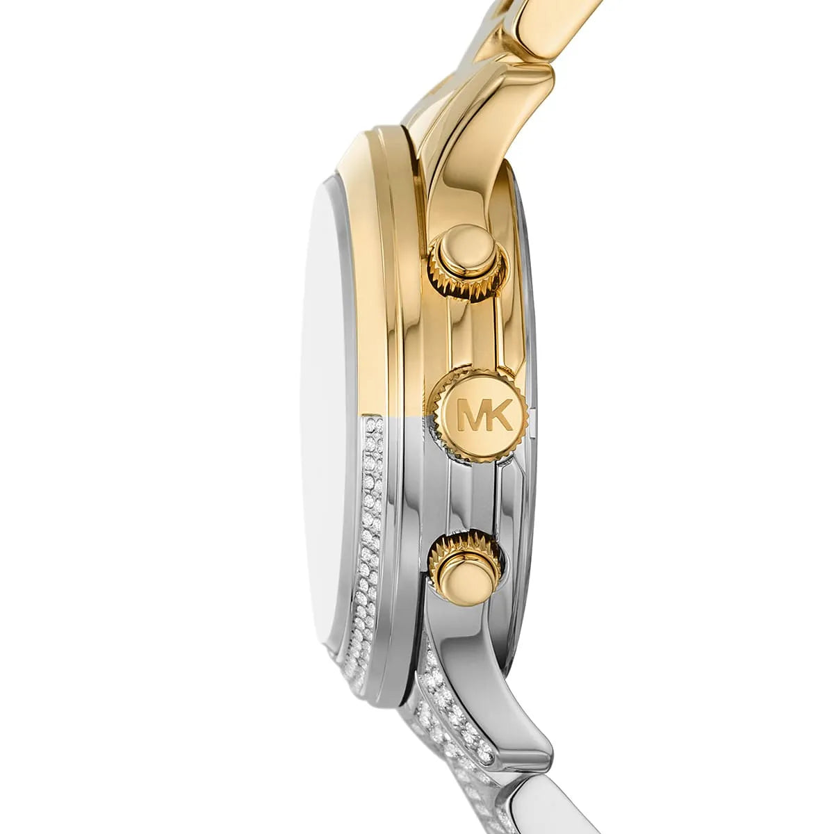 Michael Kors Runway MK7329 Two-Tone Silver & Gold Crystal Pavé Women's Watch