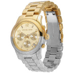 Michael Kors Runway MK7329 Two-Tone Silver & Gold Crystal Pavé Women's Watch